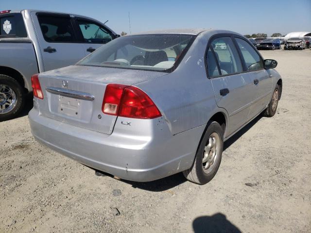 2HGES16551H611360 - 2001 HONDA CIVIC SILVER photo 4