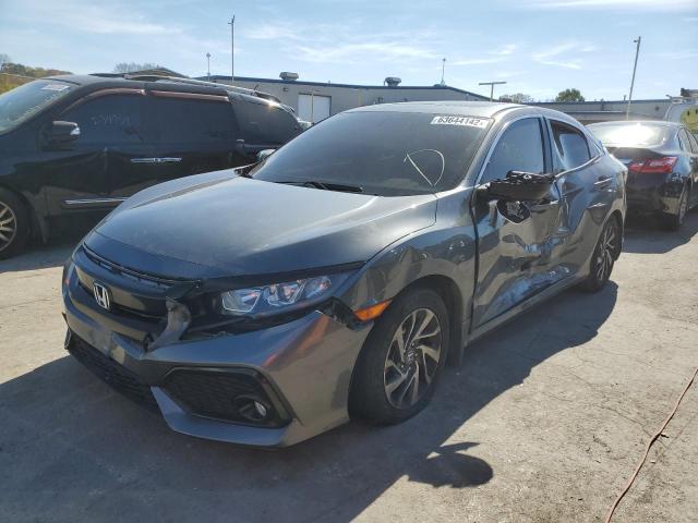 SHHFK7H78HU221551 - 2017 HONDA CIVIC EXL فحمي صورة 2