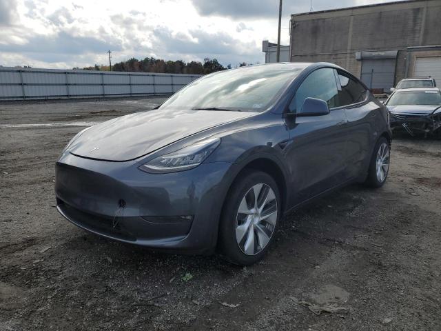 5YJYGDED6MF107840 - 2021 TESLA MODEL Y أزرق صورة 2