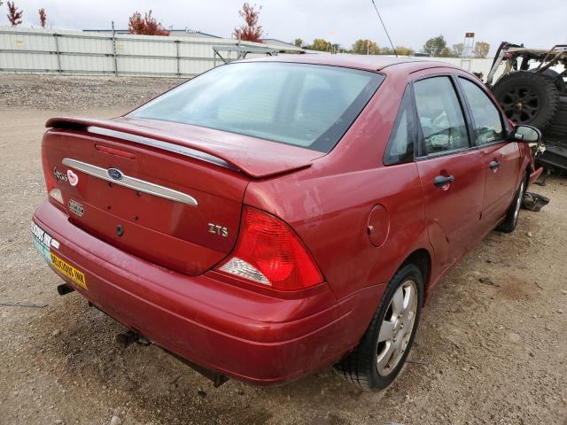 1FAFP38332W262929 - 2002 FORD FOCUS ZTS RED photo 4