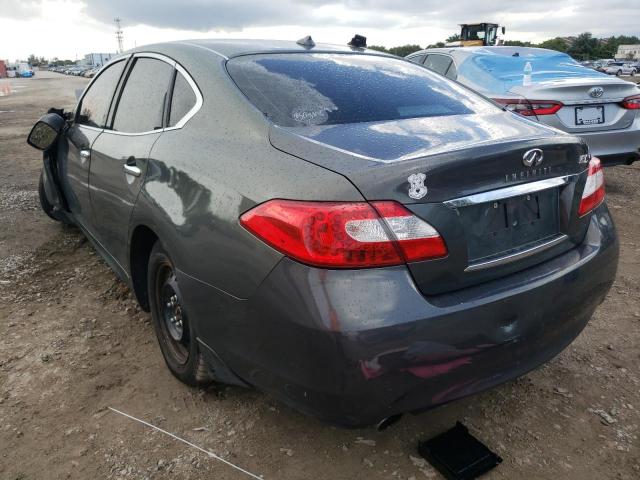 JN1BY1AP0BM320971 - 2011 INFINITI M37 GRAY photo 3