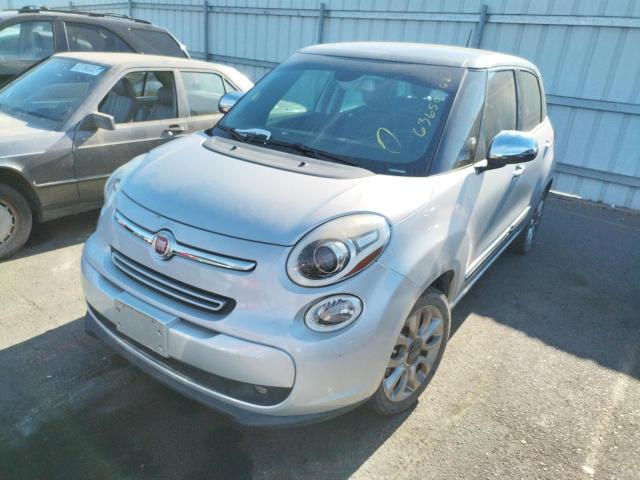 ZFBCFACHXEZ009944 - 2014 FIAT 500L SILVER photo 2