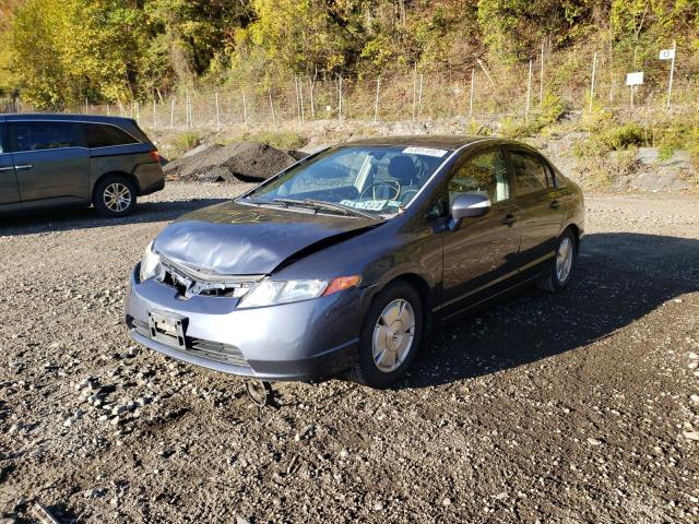 JHMFA36226S009974 - 2006 HONDA CIVIC HYBR GRAY photo 2