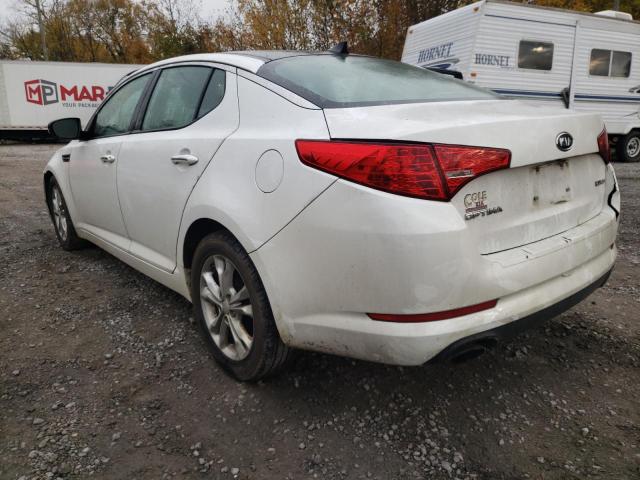 5XXGN4A73CG077659 - 2012 KIA OPTIMA EX WHITE photo 3