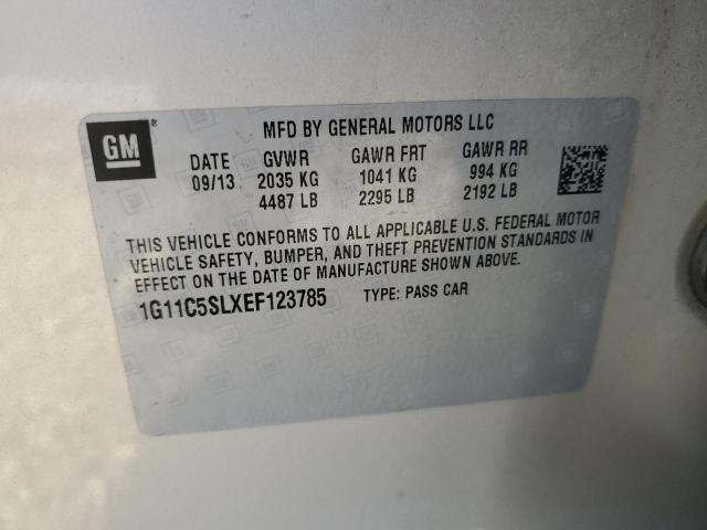 1G11C5SLXEF123785 - 2014 CHEVROLET MALIBU 1LT 棕色 照片 10