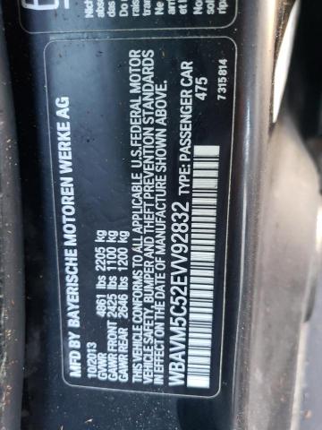 WBAVM5C52EVV92832 - 2014 BMW X1 XDRIVE3 BLACK photo 10