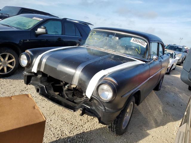 62211620755 - 1956 PONTIAC CHIEFTAIN BLACK photo 2