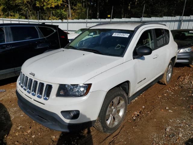 1C4NJCBA9HD147433 - 2017 JEEP COMPASS SP WHITE photo 2