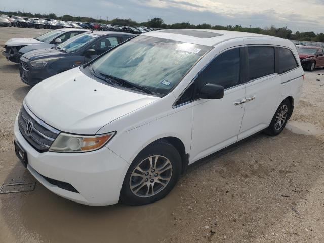 5FNRL5H64BB101969 - 2011 HONDA ODYSSEY EX WHITE photo 1