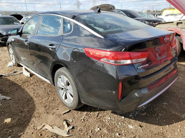 KNAGT4LE9H5013216 - 2017 KIA OPTIMA HYB BLACK photo 3