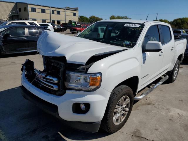 1GTG5CEN2K1302862 - 2019 GMC CANYON SLE WHITE photo 2