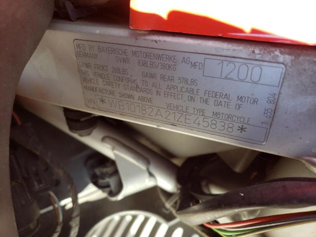 WB10182A21ZE45838 - 2001 BMW F650 GS RED photo 10
