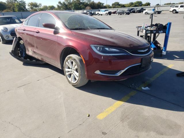 1C3CCCAB9GN133279 - 2016 CHRYSLER 200 LIMITE BURGUNDY photo 1