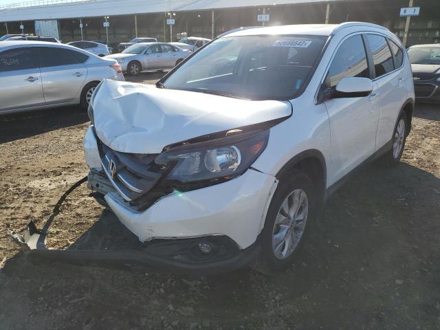 5J6RM4H76DL010163 - 2013 HONDA CR-V EXL WHITE photo 2