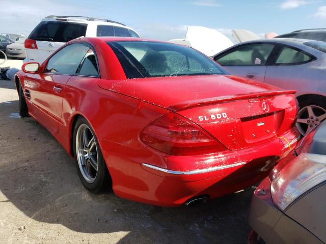 WDBSK75F83F009439 - 2003 MERCEDES-BENZ SL 500R RED photo 3