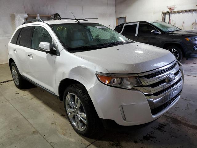 2FMDK3JC9DBB52171 - 2013 FORD EDGE SEL WHITE photo 1