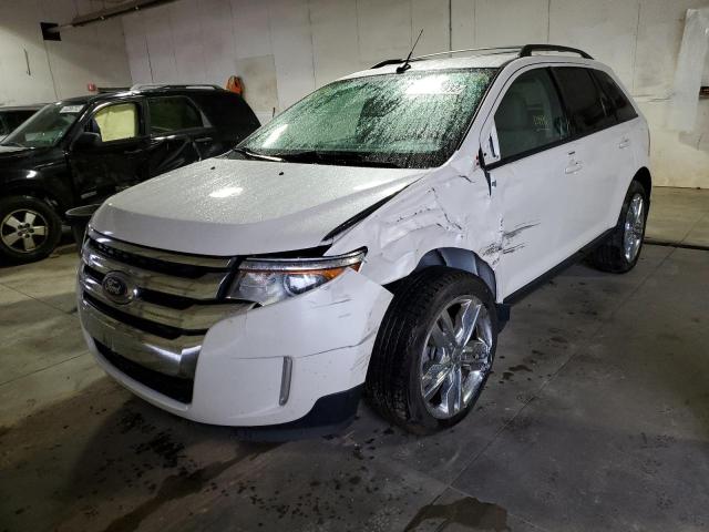 2FMDK3JC9DBB52171 - 2013 FORD EDGE SEL WHITE photo 2