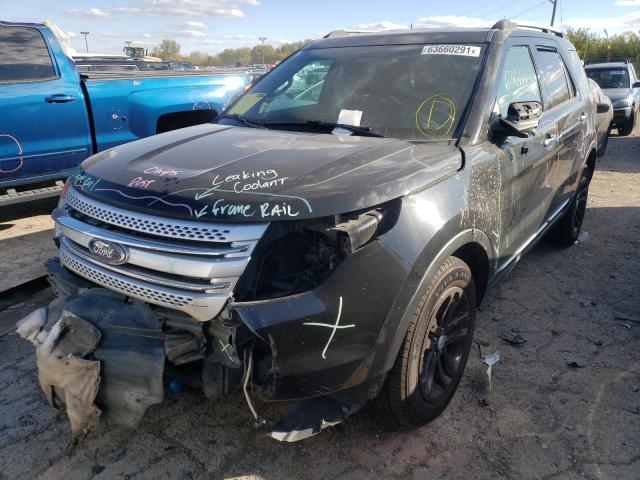 1FM5K8D81FGC28437 - 2015 FORD EXPLORER X BLACK photo 2