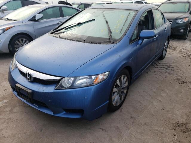 19XFA1F90AE009244 - 2010 HONDA CIVIC EXL Mavi foto 2