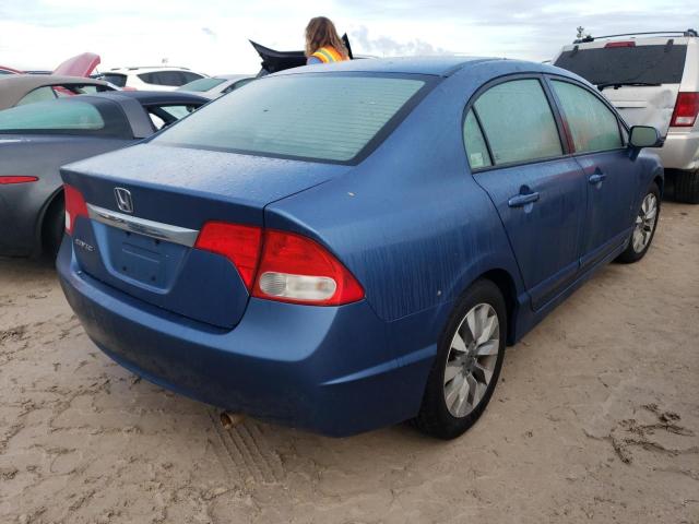 19XFA1F90AE009244 - 2010 HONDA CIVIC EXL Mavi foto 4