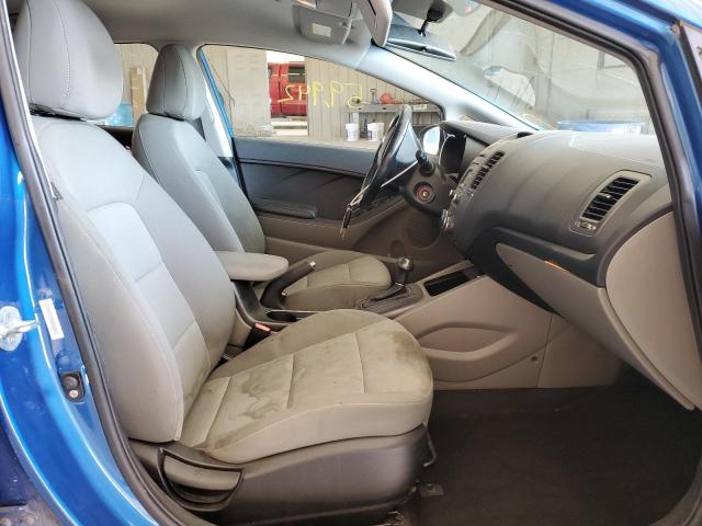 KNAFX4A8XF5359818 - 2015 KIA FORTE EX BLUE photo 5