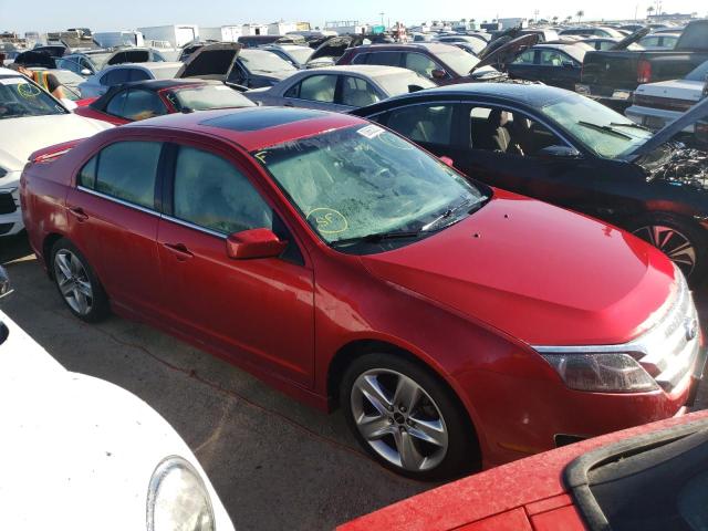 3FAHP0KC8AR415256 - 2010 FORD FUSION SPO RED photo 1