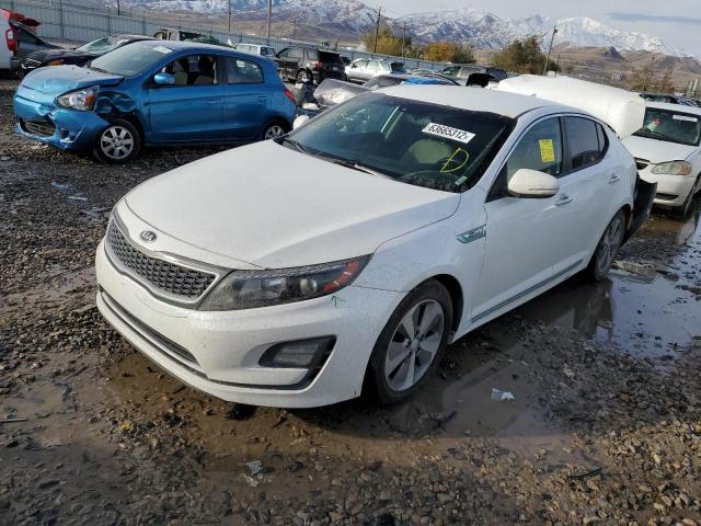 KNAGN4AD6E5068688 - 2014 KIA OPTIMA HYB WHITE photo 2