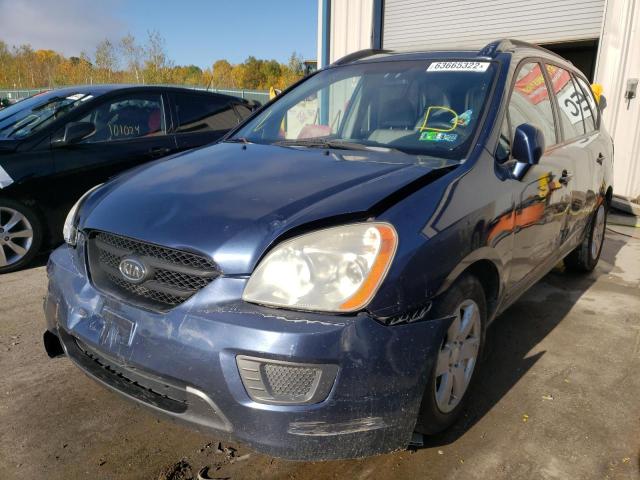 KNAFG526777104164 - 2007 KIA RONDO LX BLUE photo 2