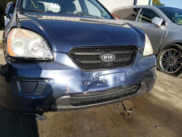 KNAFG526777104164 - 2007 KIA RONDO LX BLUE photo 9