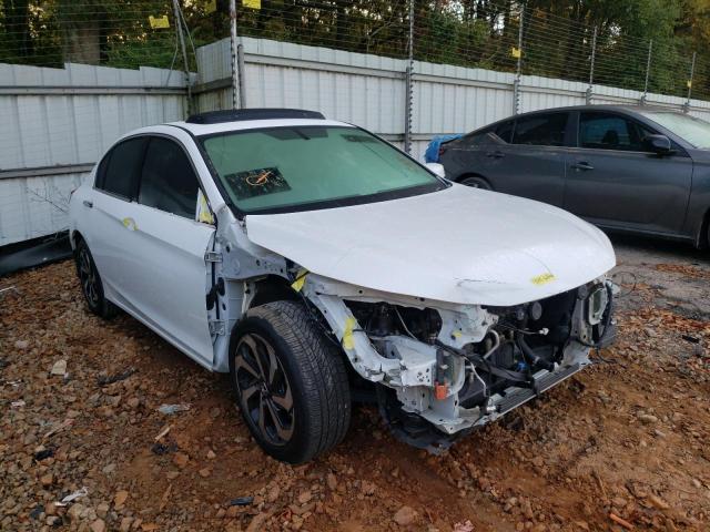 1HGCR2F82GA055745 - 2016 HONDA ACCORD EXL WHITE photo 1