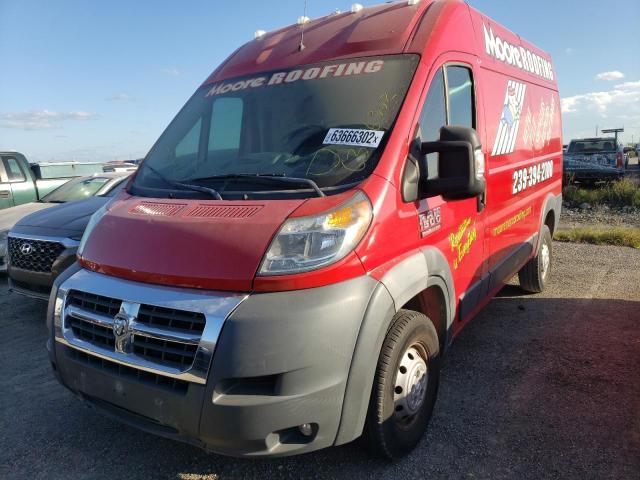 3C6TRVBG8GE122706 - 2016 RAM PROMASTER Qırmızı foto 2