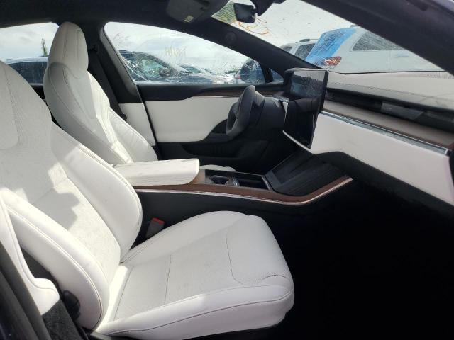 5YJSA1E53NF470922 - 2022 TESLA MODEL S Azul foto 5