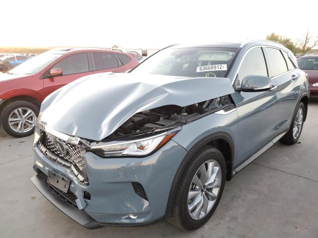 3PCAJ5BA0NF113752 - 2022 INFINITI QX50 LUXE BLUE photo 2