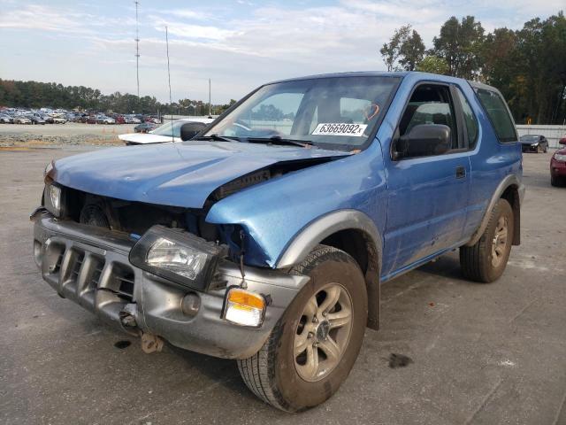 4S2CK57W024305531 - 2002 ISUZU RODEO SPOR BLUE photo 2