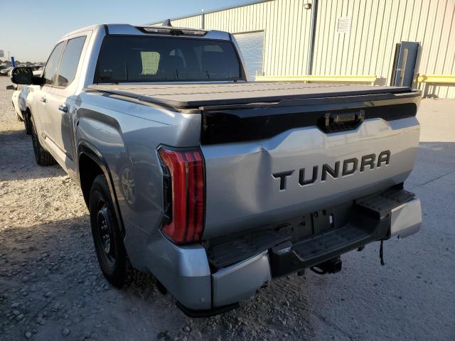 5TFNA5AB2NX003965 - 2022 TOYOTA TUNDRA CRE SILVER photo 3