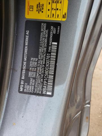 WBAYP1C58DDX00761 - 2013 BMW 650 XI Серебристый фото 10