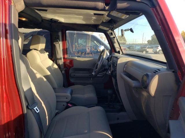 1J4GA59127L194831 - 2007 JEEP WRANGLER S ბურგუნდია ფოტო 5