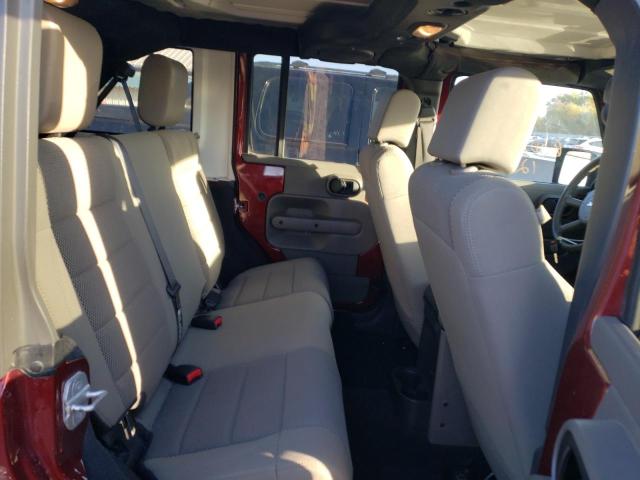 1J4GA59127L194831 - 2007 JEEP WRANGLER S ბურგუნდია ფოტო 6