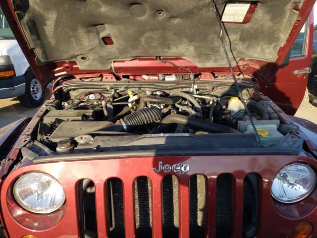 1J4GA59127L194831 - 2007 JEEP WRANGLER S ბურგუნდია ფოტო 7