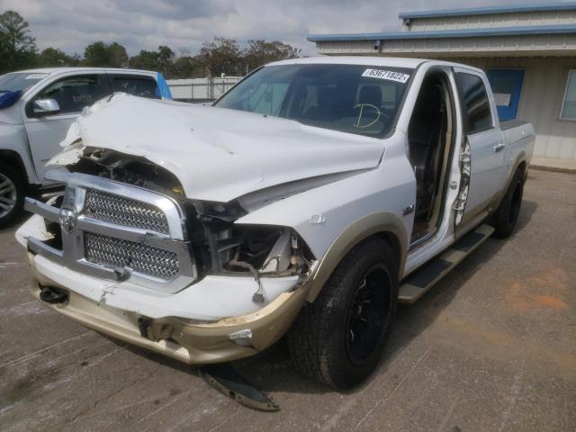 1C6RR7PT6ES380955 - 2014 RAM 1500 LONGH TWO TONE photo 2