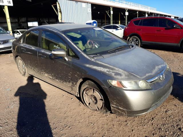 JHMFA36276S010179 - 2006 HONDA CIVIC HYBR GRAY photo 1