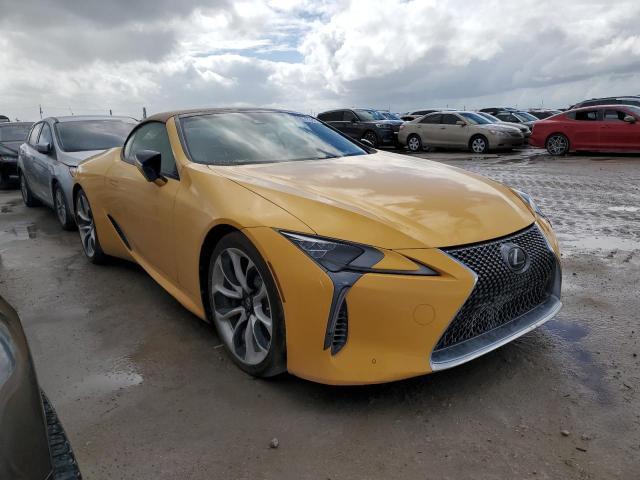 JTHKPAAY1MA103019 - 2021 LEXUS LC 500 YELLOW photo 1