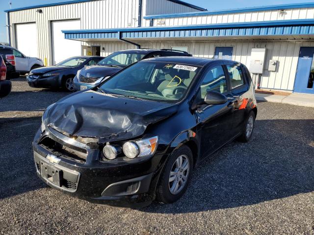 1G1JB6SH3C4153935 - 2012 CHEVROLET SONIC LS BLACK photo 2