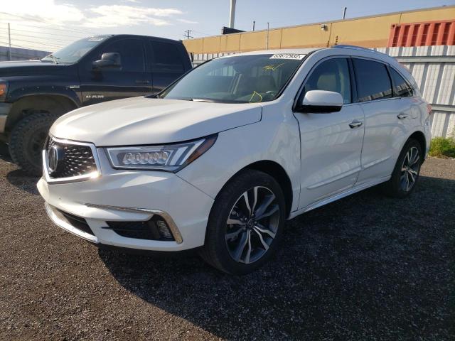 5J8YD4H80LL018592 - 2020 ACURA MDX ADVANC WHITE photo 2