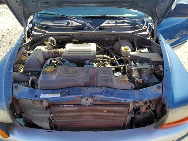 1B7HG48N52S591648 - 2002 DODGE DAKOTA QUA BLUE photo 7