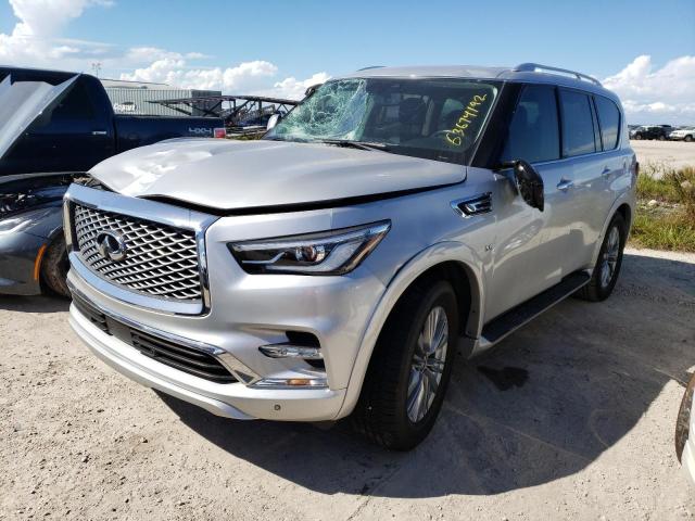 JN8AZ2NF2K9687102 - 2019 INFINITI QX80 LUXE SILVER photo 2