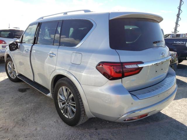 JN8AZ2NF2K9687102 - 2019 INFINITI QX80 LUXE SILVER photo 3