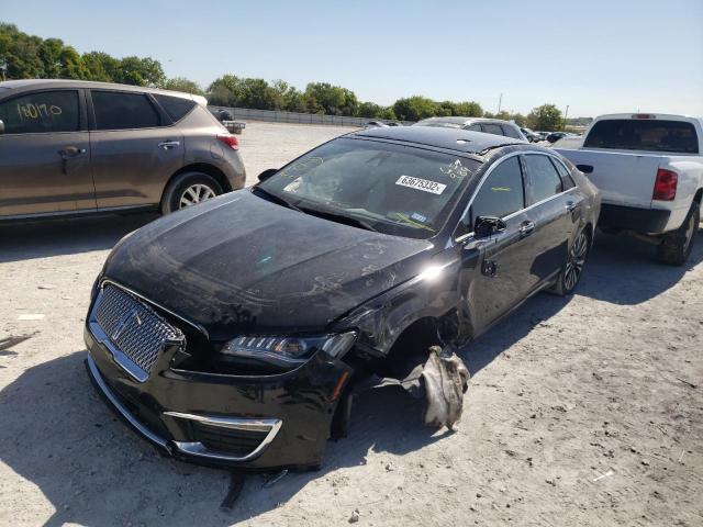 3LN6L5MU2HR659989 - 2017 LINCOLN MKZ HYBRID BLACK photo 2