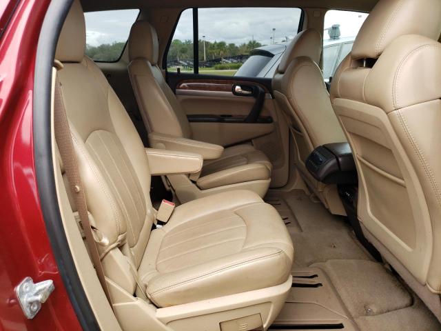 5GAKRBED3BJ111680 - 2011 BUICK ENCLAVE CX RED photo 6