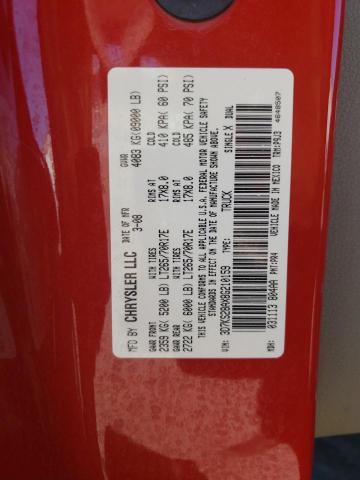 3D7KS28AX8G210159 - 2008 DODGE RAM 2500 S RED photo 10